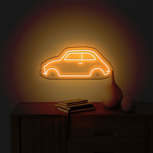 Néon LED mural - FIAT 500