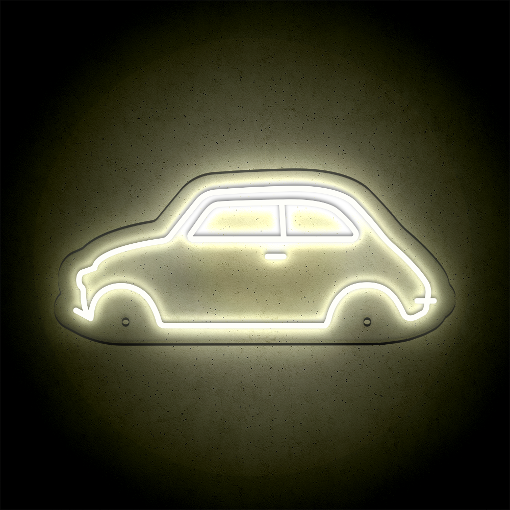Néon LED mural - FIAT 500
