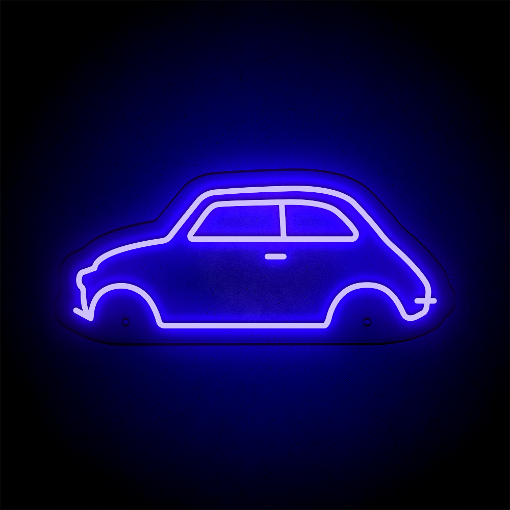 Néon LED mural - FIAT 500