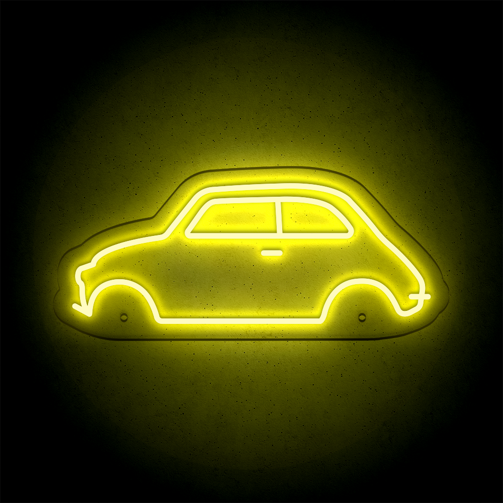 Néon LED mural - FIAT 500
