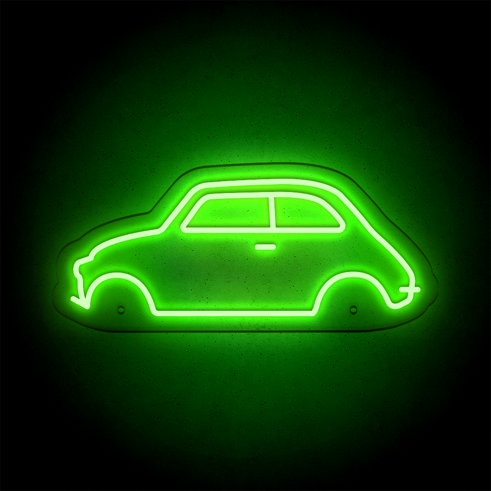 Néon LED mural - FIAT 500
