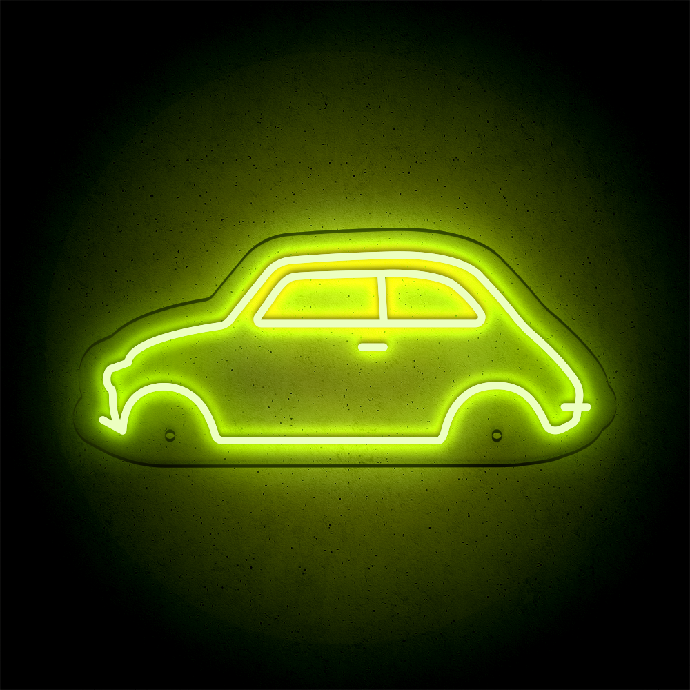 Néon LED mural - FIAT 500