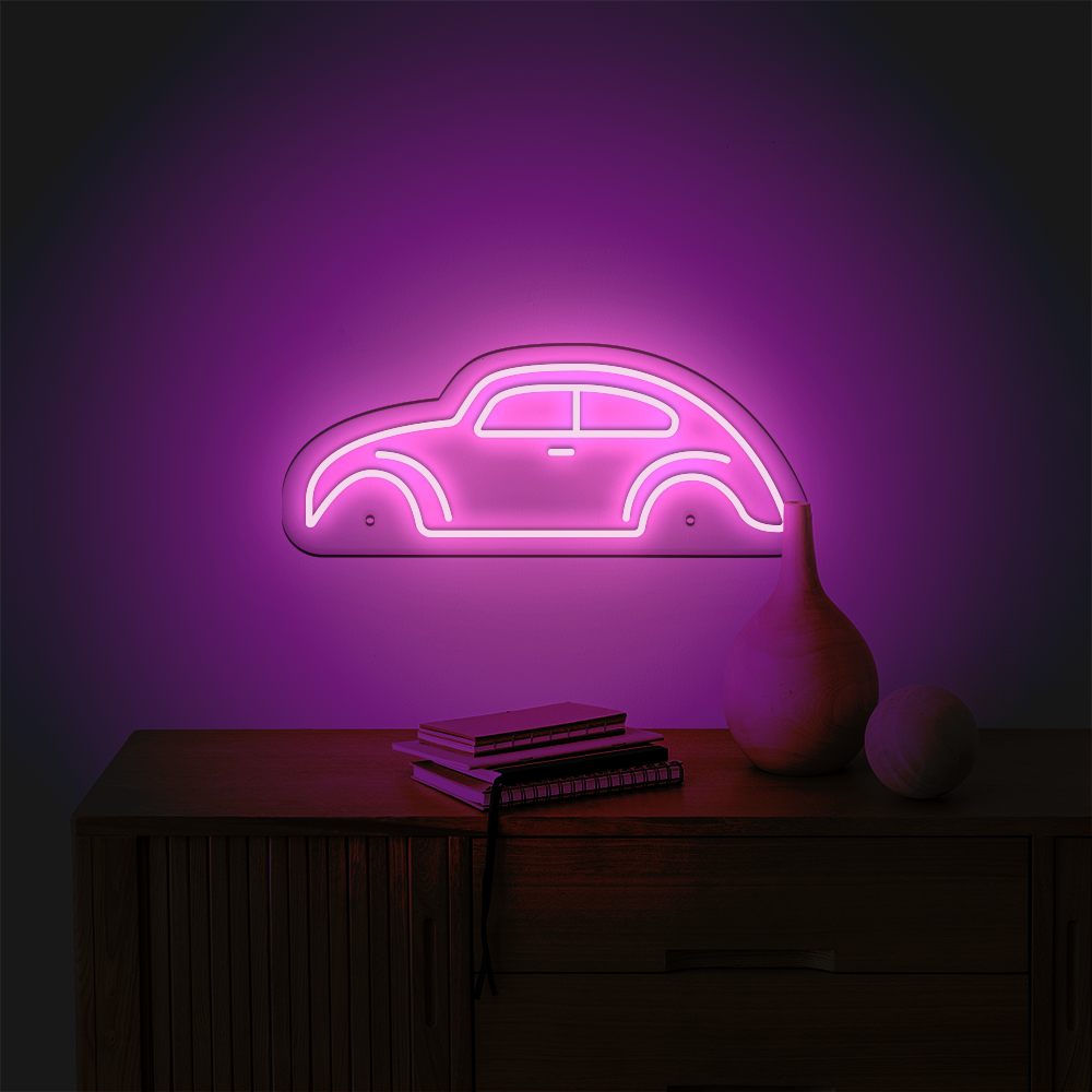 Néon LED mural - VOLKSWAGEN Coccinelle "Cox"