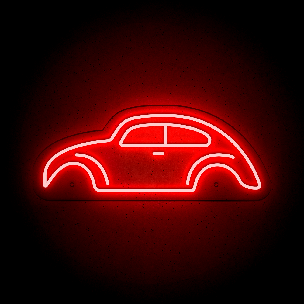 Néon LED mural - VOLKSWAGEN Coccinelle "Cox"