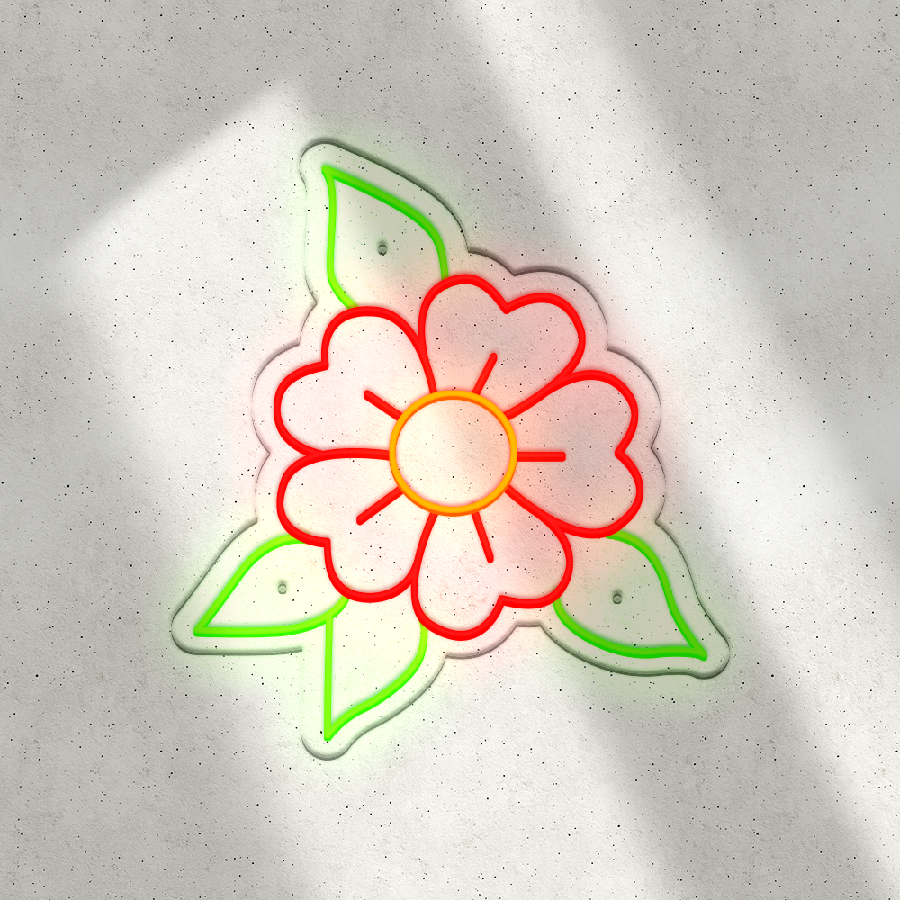 Néon LED mural – FLOWER