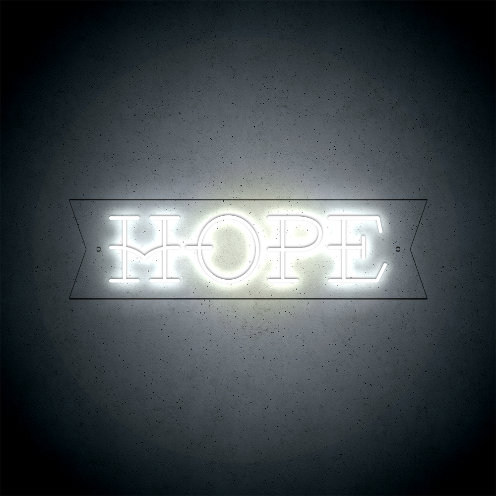 Néon LED mural – HOPE