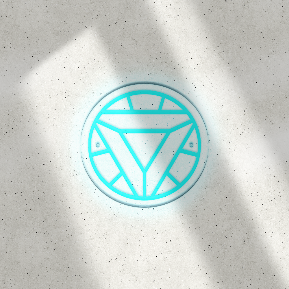 Néon LED mural - IRON MAN