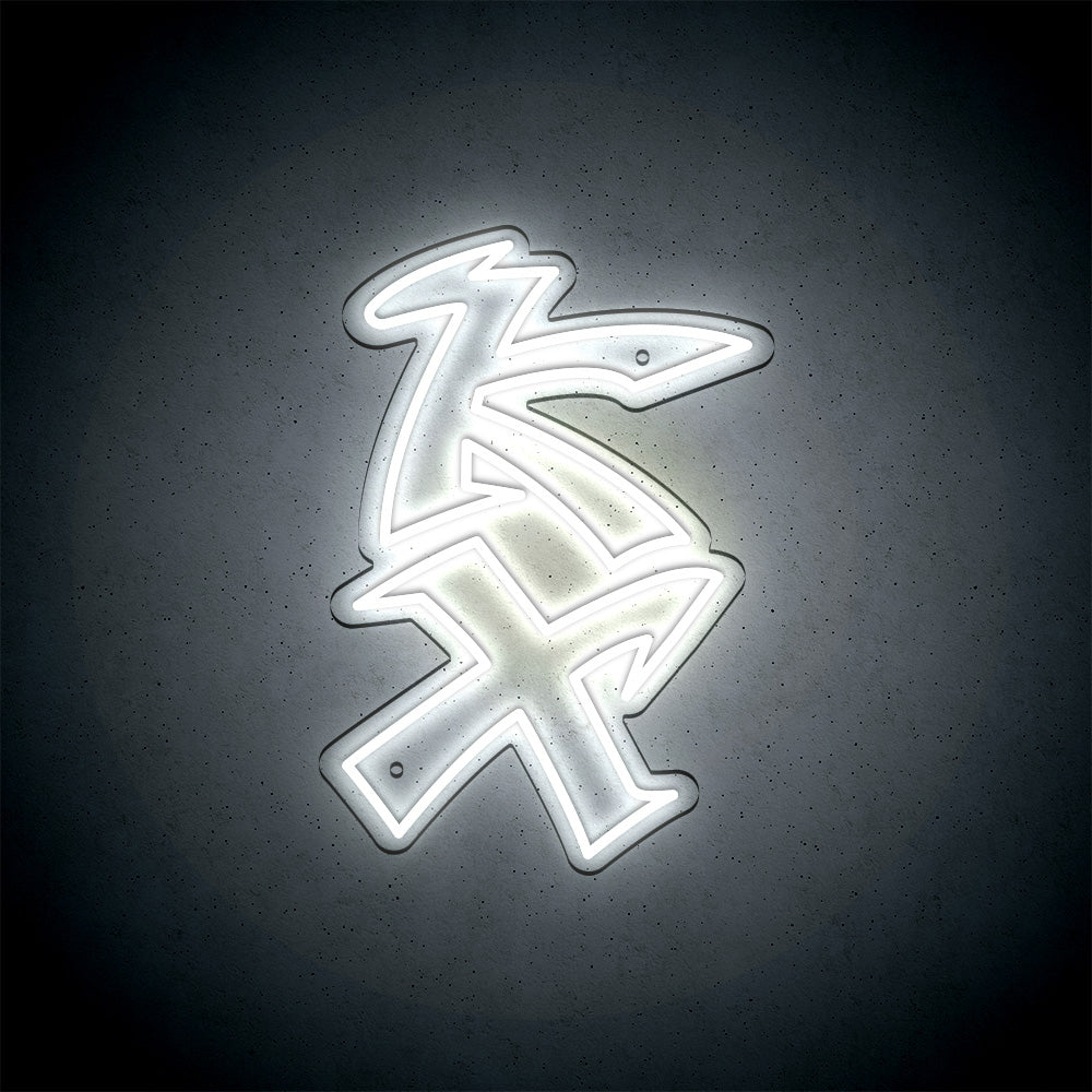 Néon LED mural - KAWASAKI "KX"