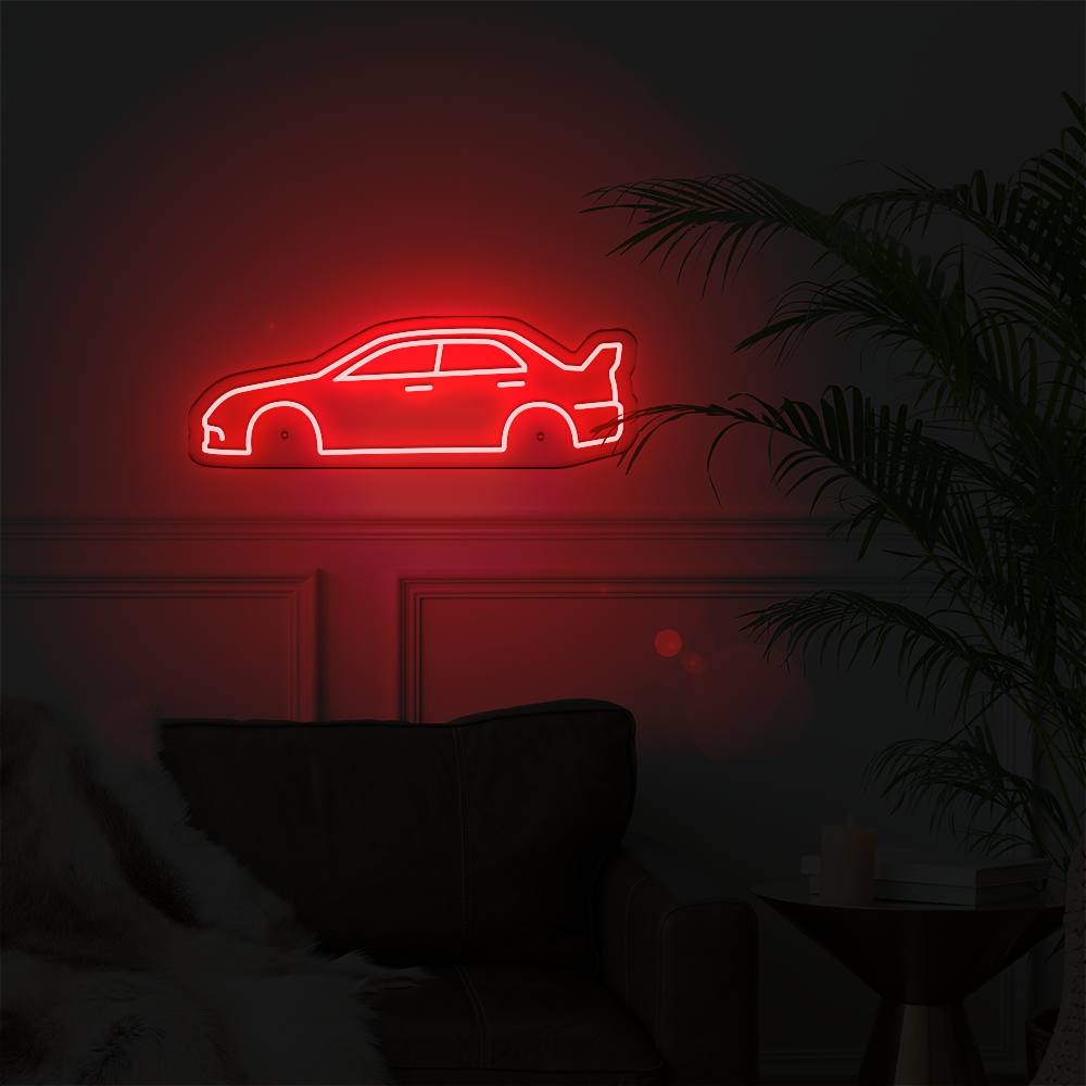 Néon LED mural - MITSUBISHI EVO 9
