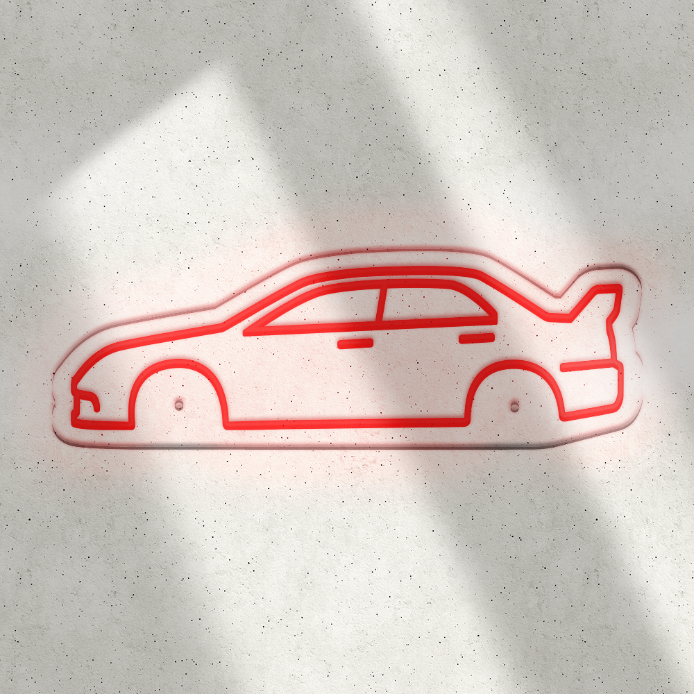 Néon LED mural - MITSUBISHI EVO 9