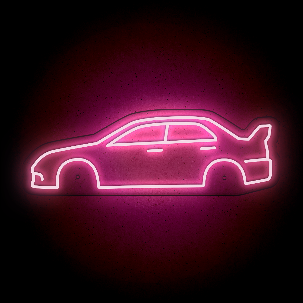 Néon LED mural - MITSUBISHI EVO 9