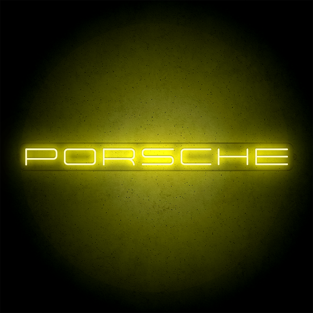 Néon LED mural - PORSCHE