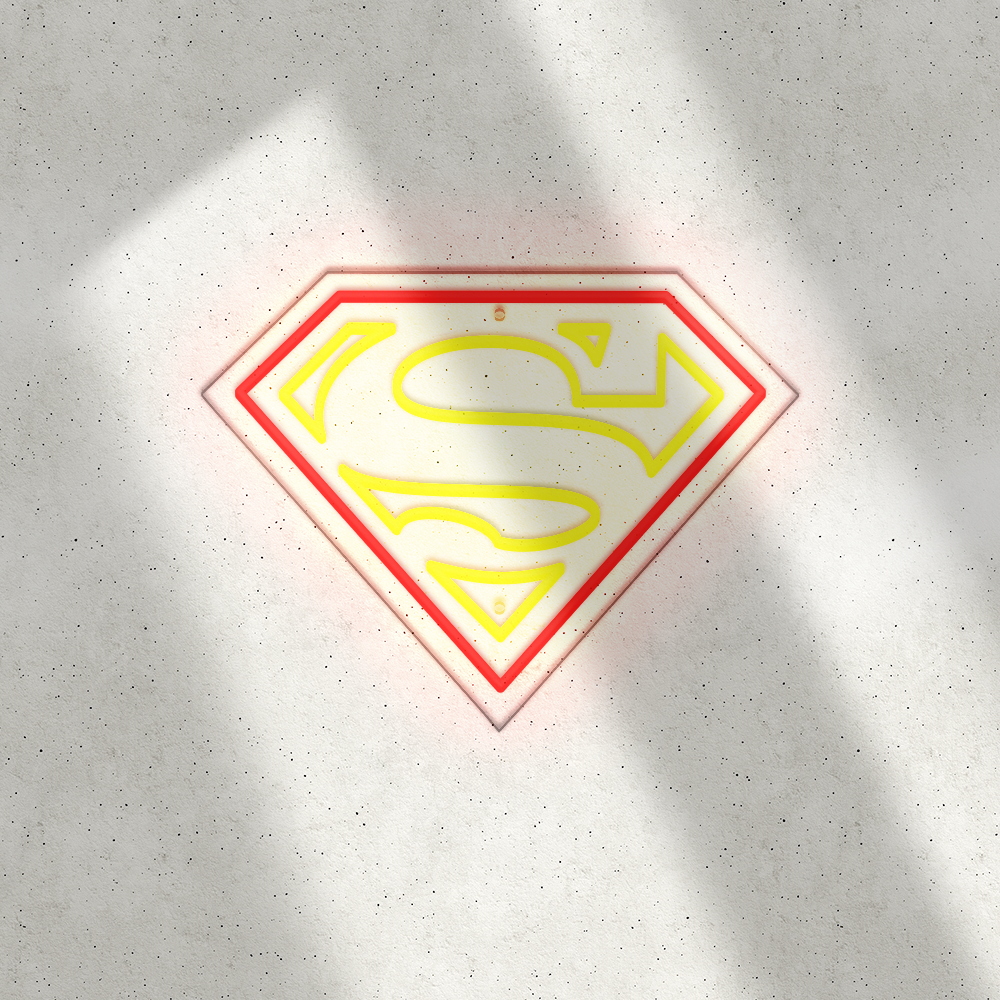Néon LED mural - SUPERMAN