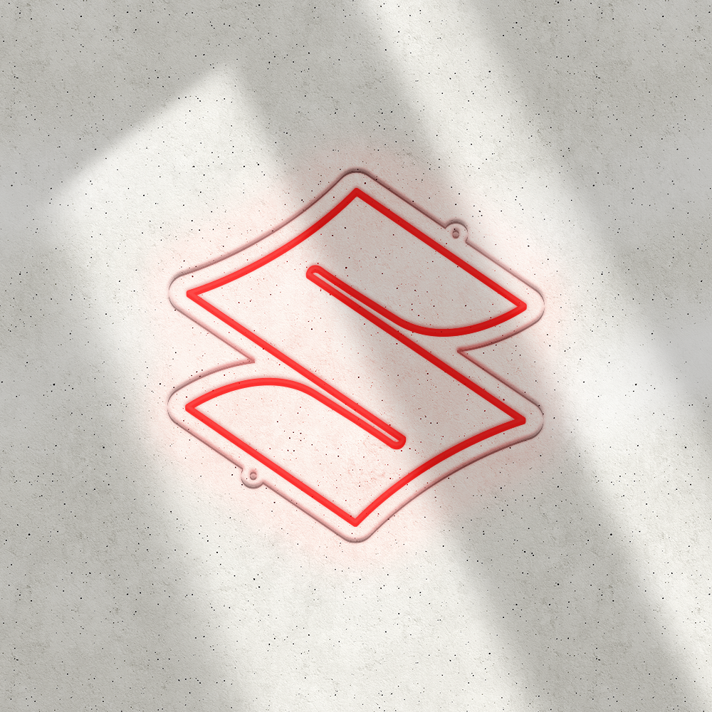 Néon LED mural - Suzuki "S"