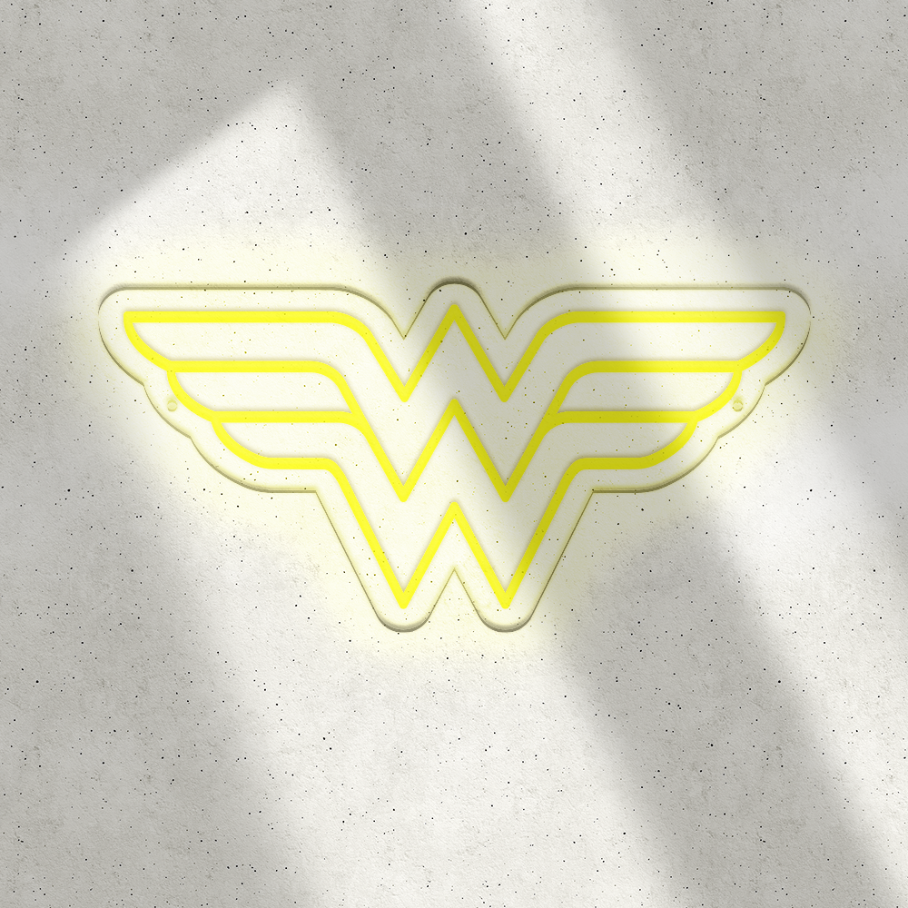 Néon LED mural - WONDER WOMAN