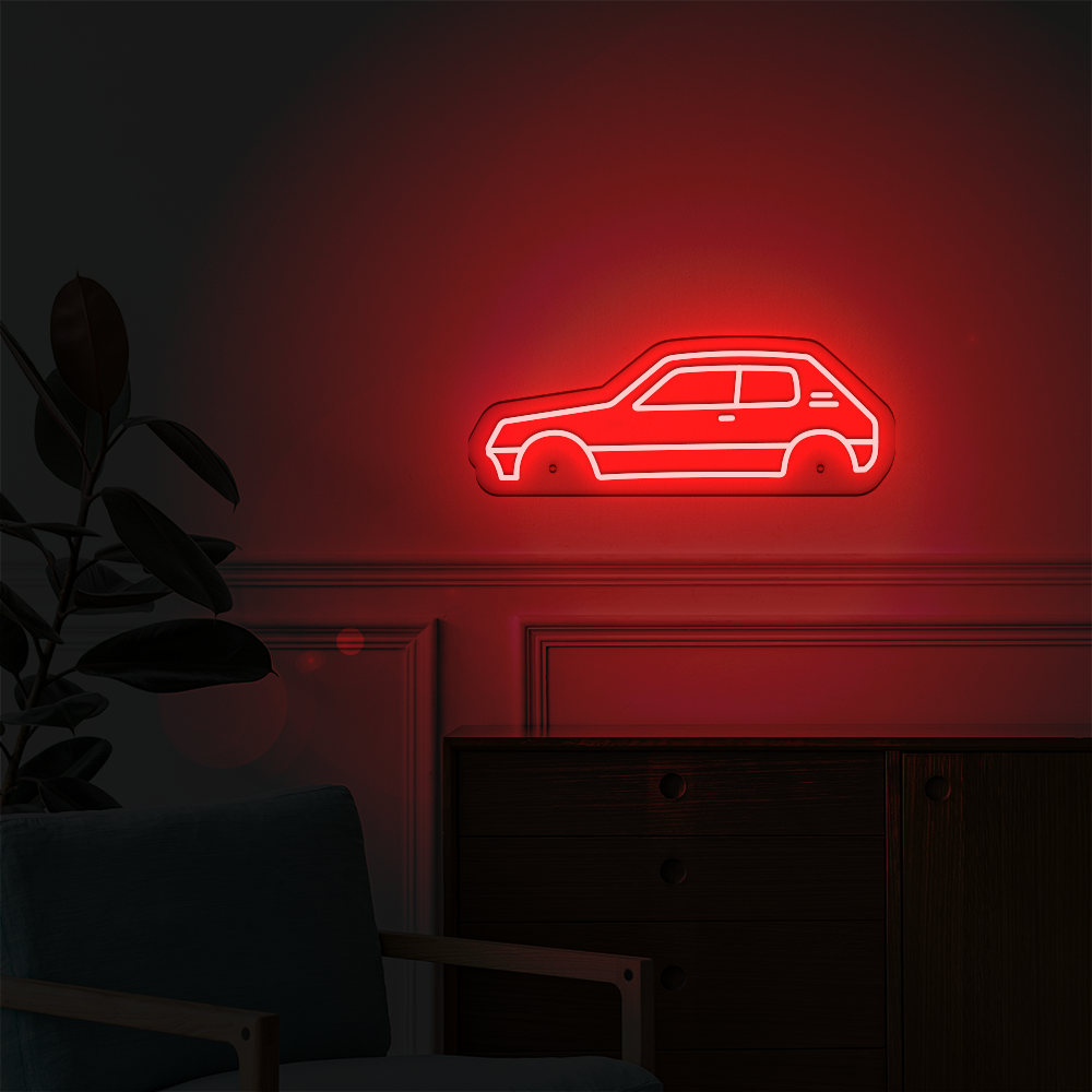 Néon LED mural - PEUGEOT 205 GTI
