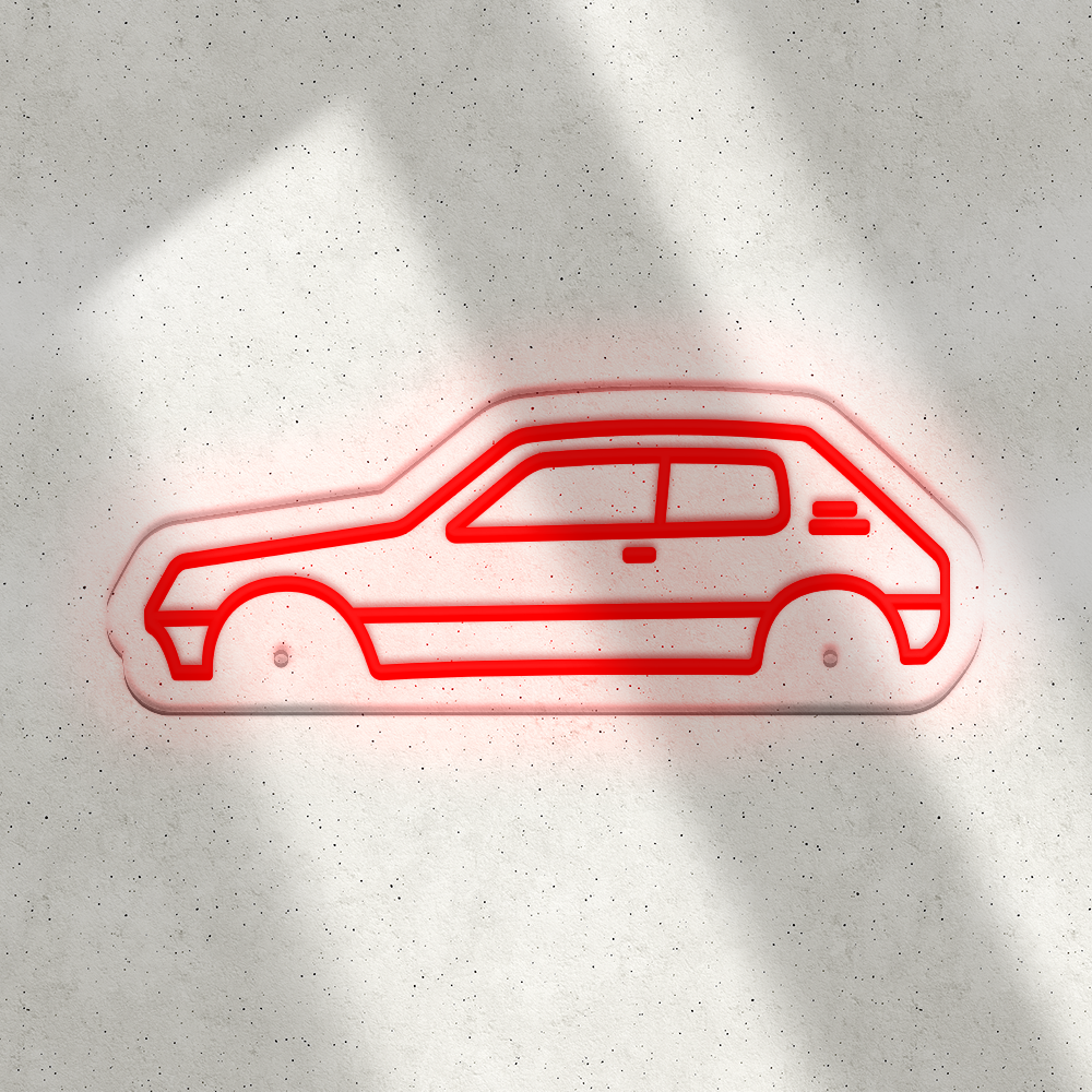 Néon LED mural - PEUGEOT 205 GTI