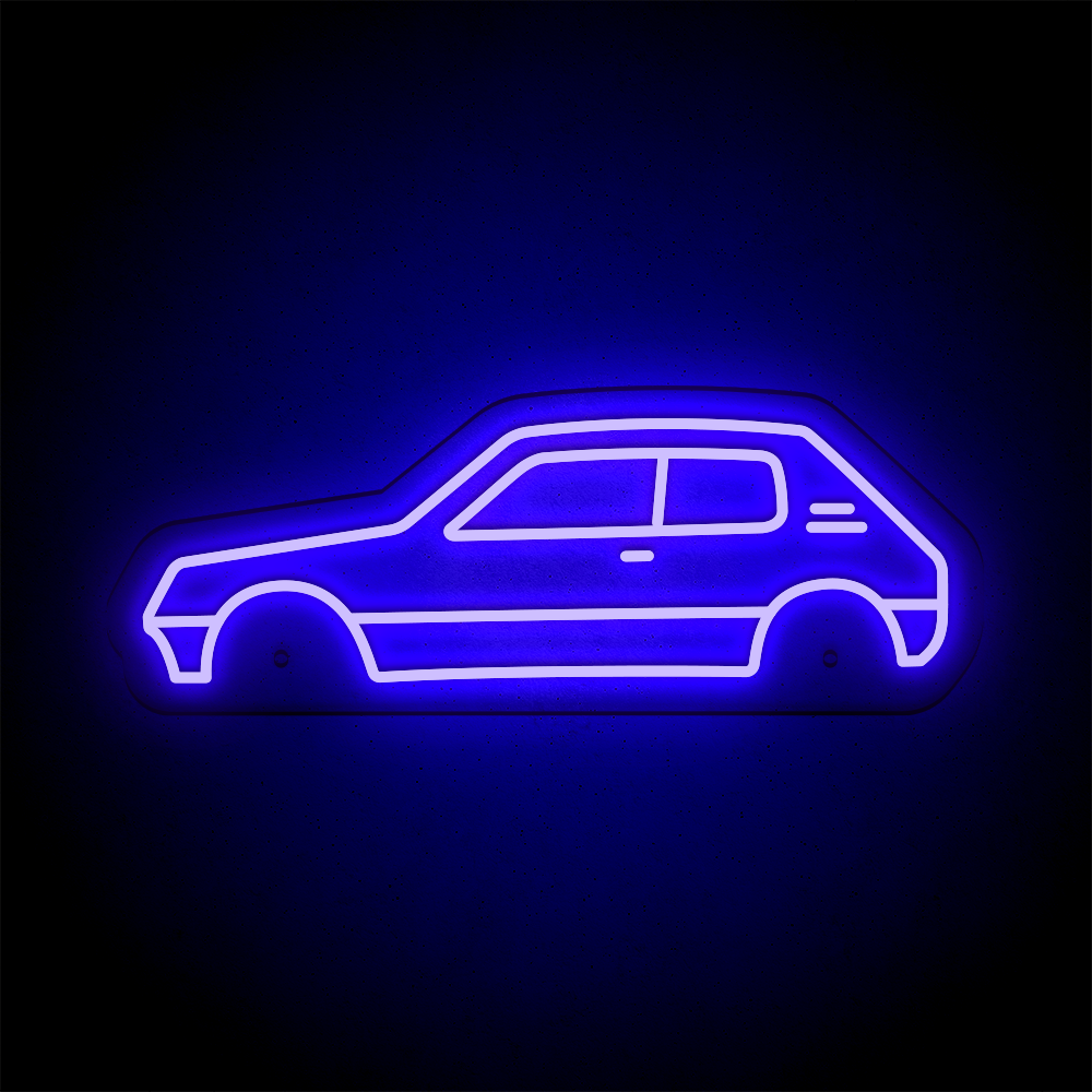 Néon LED mural - PEUGEOT 205 GTI