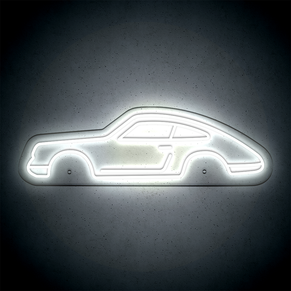 Néon LED mural - PORSCHE 911