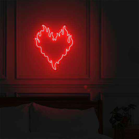 Néon LED mural – COEUR