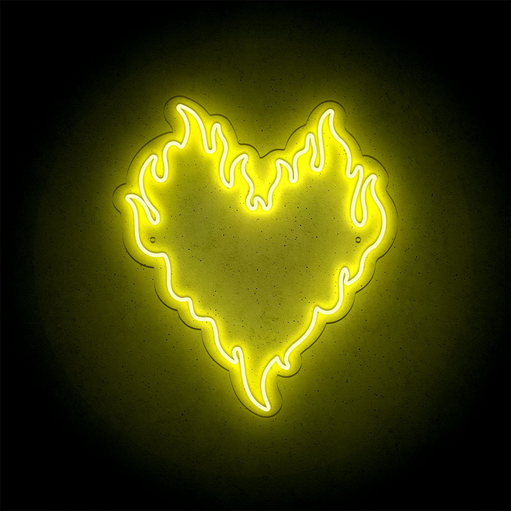 Néon LED mural – COEUR