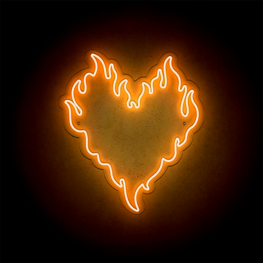 Néon LED mural – COEUR