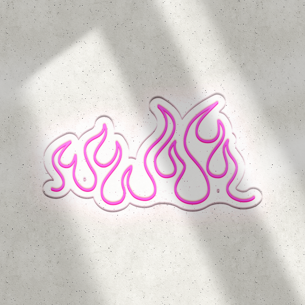 Néon LED mural – FLAMME