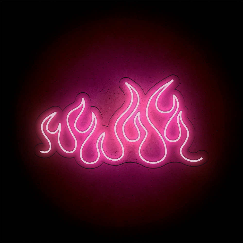 Néon LED mural – FLAMME