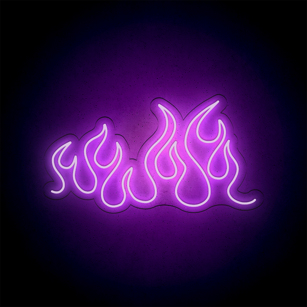 Néon LED mural – FLAMME