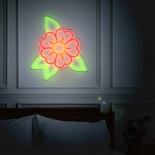 Néon LED mural – FLOWER