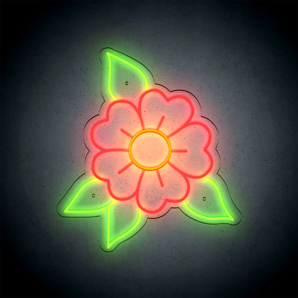 Néon LED mural – FLOWER