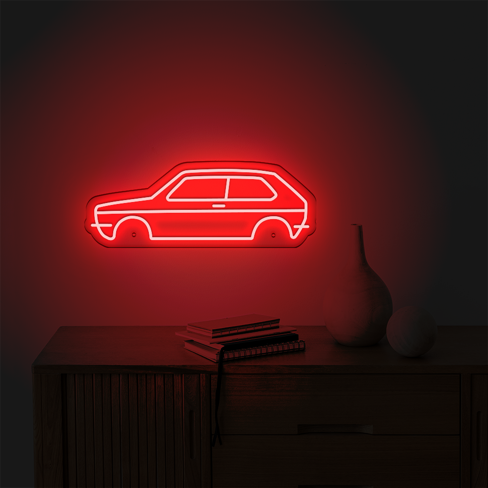 Néon LED mural - VOLKSWAGEN GOLF Mk1