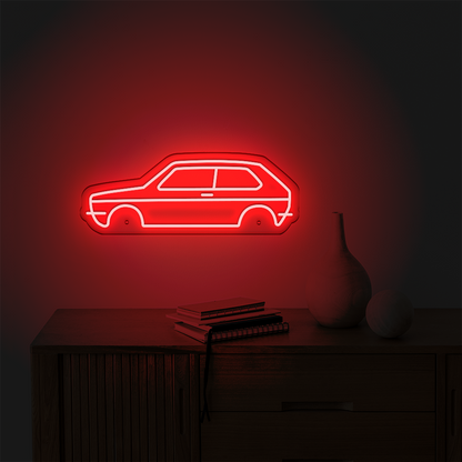Néon LED mural - VOLKSWAGEN GOLF Mk1
