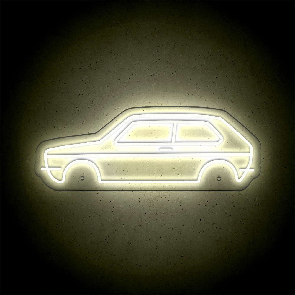 Néon LED mural - VOLKSWAGEN GOLF Mk1