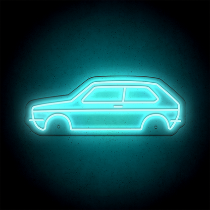 Néon LED mural - VOLKSWAGEN GOLF Mk1