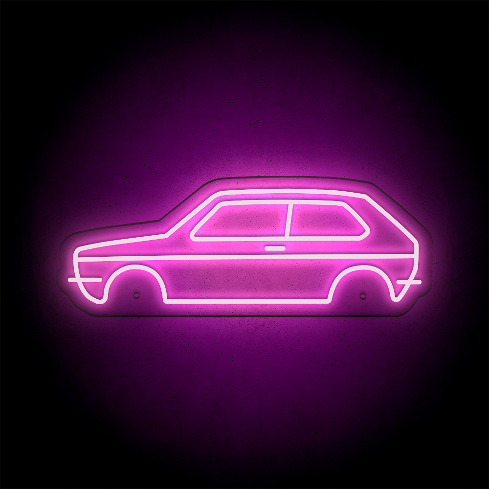 Néon LED mural - VOLKSWAGEN GOLF Mk1