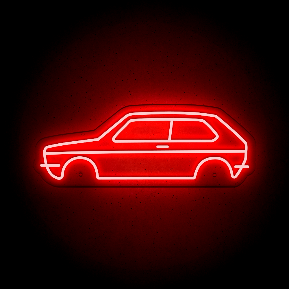 Néon LED mural - VOLKSWAGEN GOLF Mk1