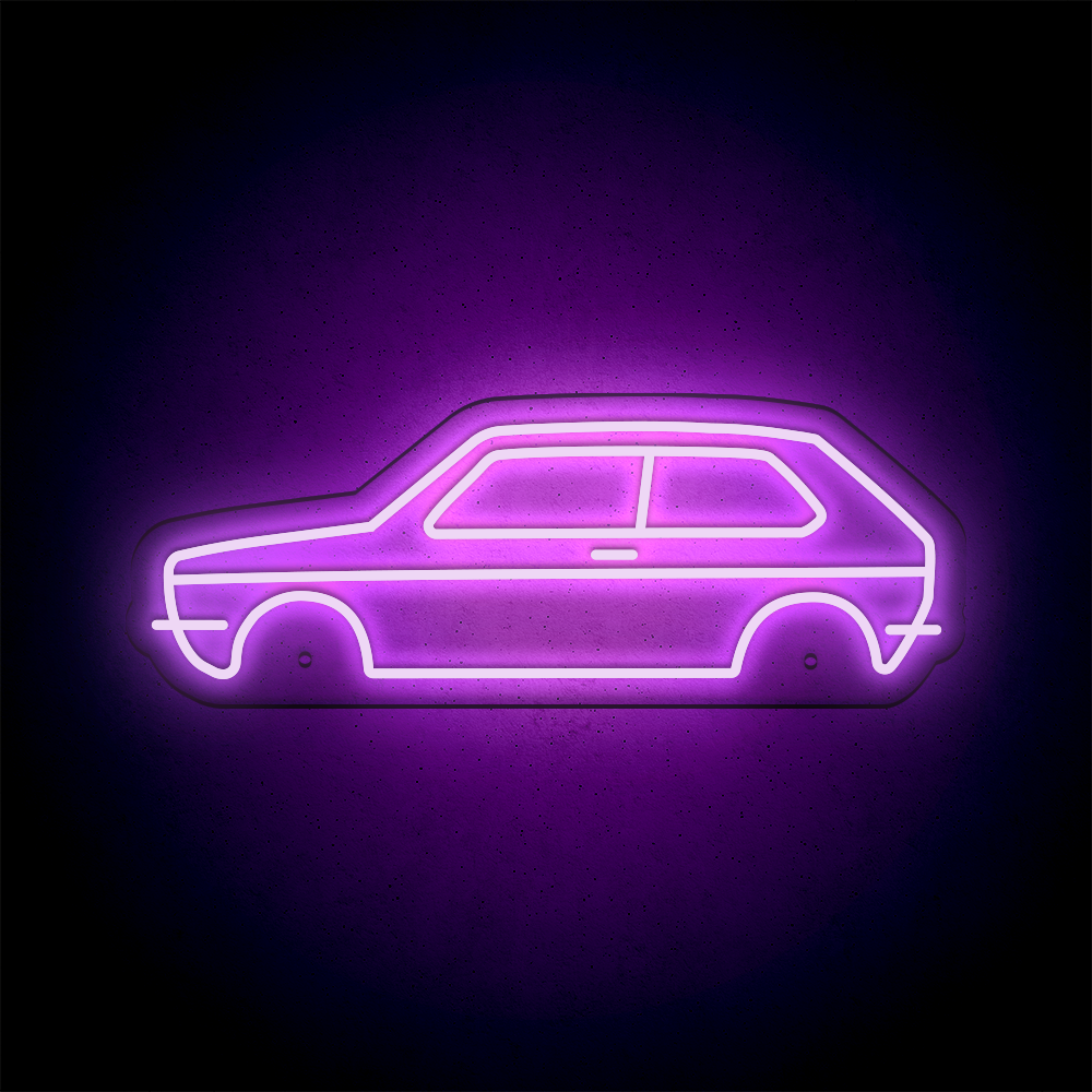 Néon LED mural - VOLKSWAGEN GOLF Mk1