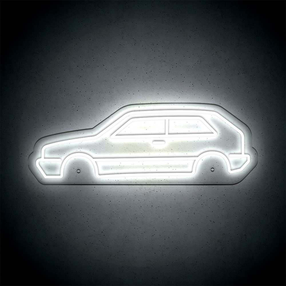 Néon LED mural - VOLKSWAGEN GOLF Mk2