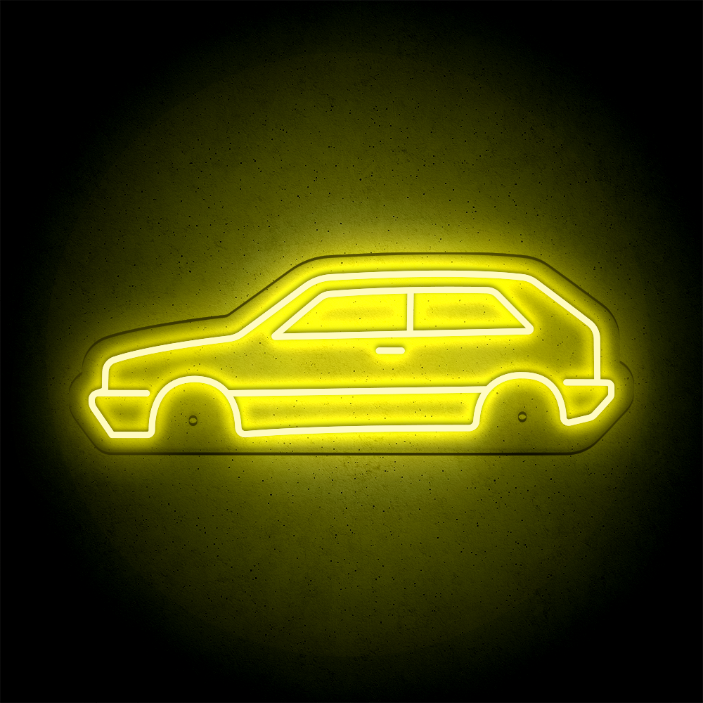 Néon LED mural - VOLKSWAGEN GOLF Mk2