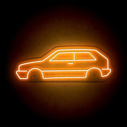 Néon LED mural - VOLKSWAGEN GOLF Mk2