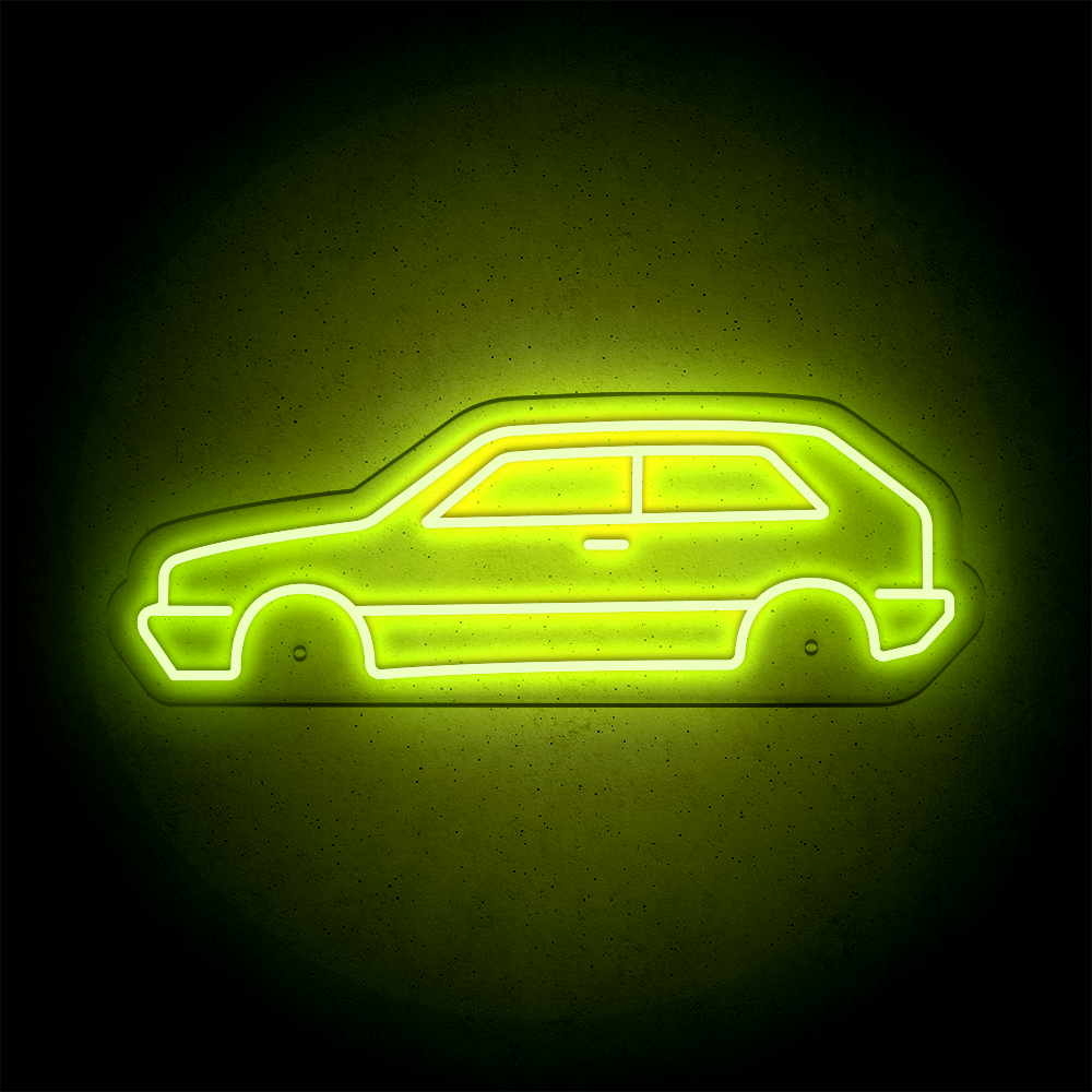 Néon LED mural - VOLKSWAGEN GOLF Mk2