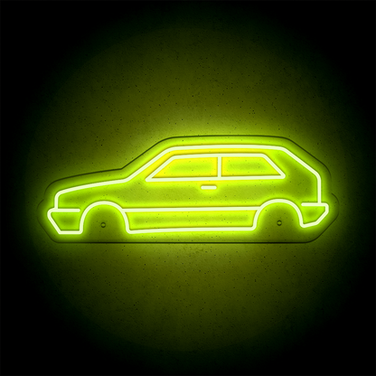 Néon LED mural - VOLKSWAGEN GOLF Mk2