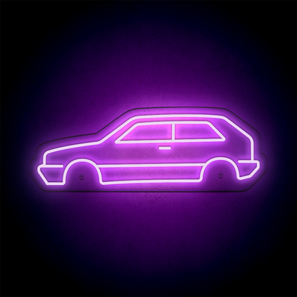 Néon LED mural - VOLKSWAGEN GOLF Mk2