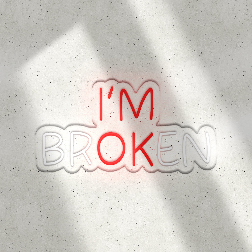 Néon LED mural – I'M BROKEN