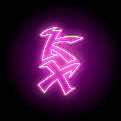 Néon LED mural - KAWASAKI "KX"