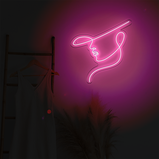 Néon LED mural - LADY