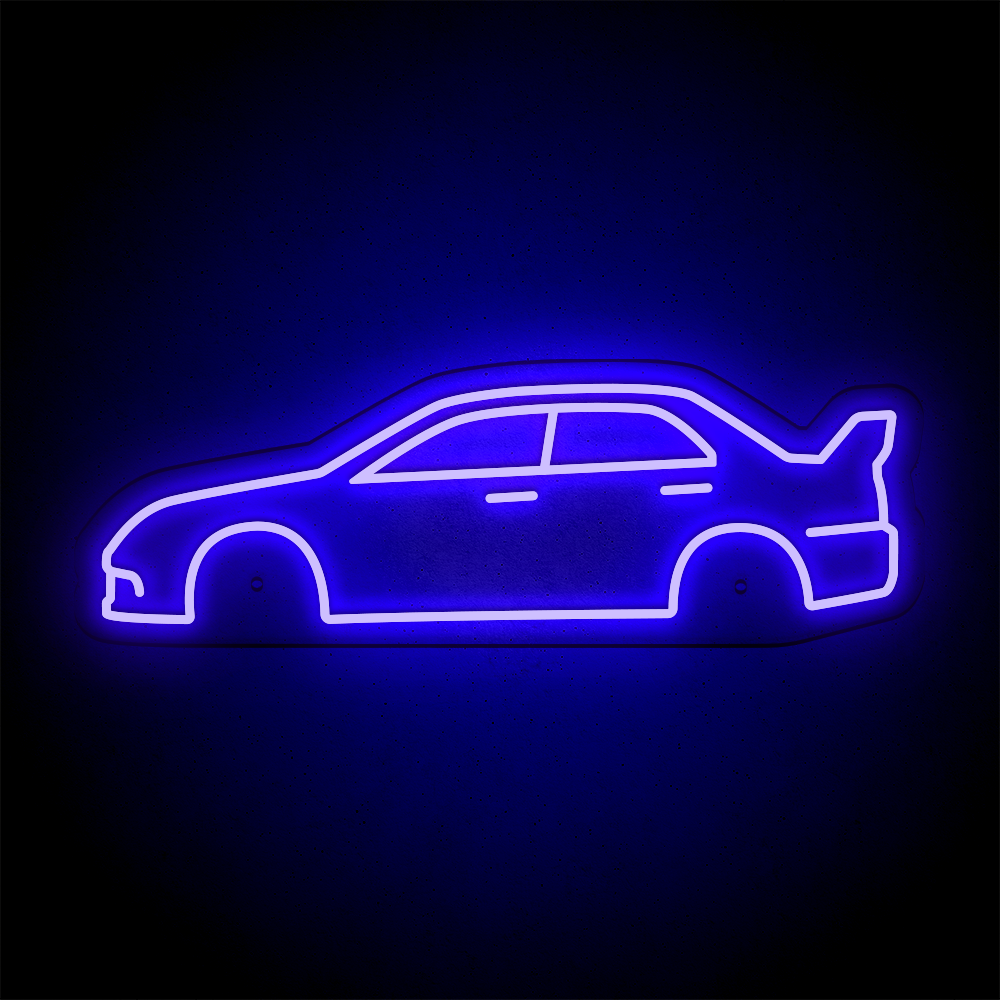 Néon LED mural - MITSUBISHI EVO 9