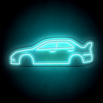 Néon LED mural - MITSUBISHI EVO 9