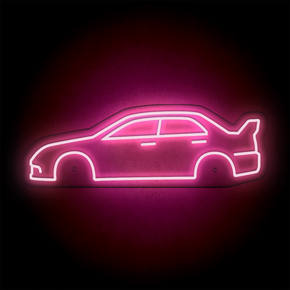 Néon LED mural - MITSUBISHI EVO 9